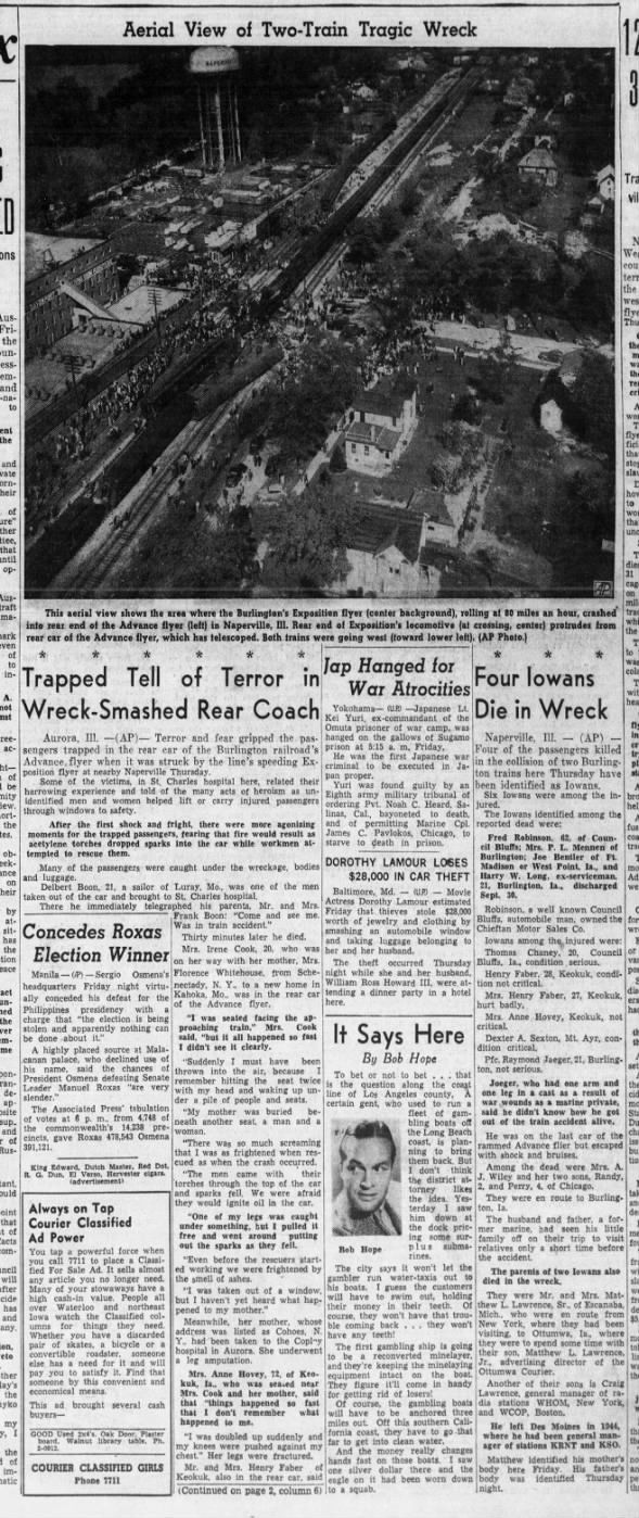 Clipping from The Courier